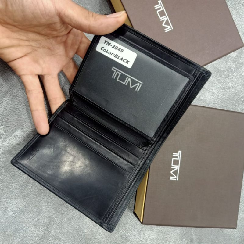 Dompet Tumi Leather Dompet Lipat Pria Kulit Asli Premium Quality