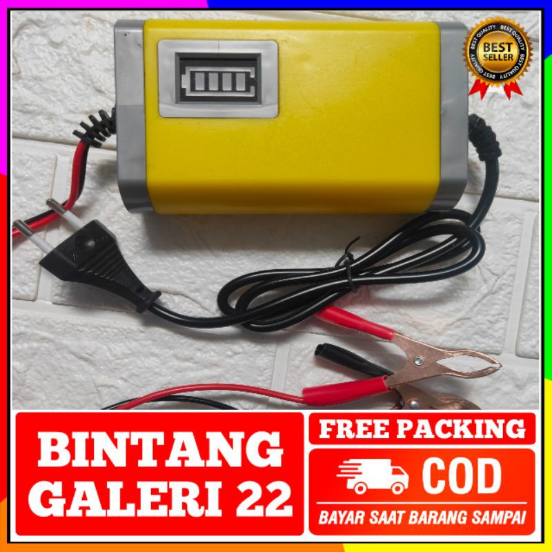 CHARGER AKI 2A 12V/CAS AKI/CHARGER ACCU MOTOR/CHARGER AKI OTOMATIS DIGITAL