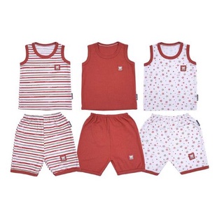 FLUFFY Stelan Kutung Pendek Pendek Red Series Size 123