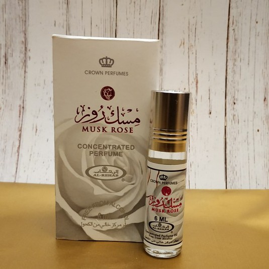 Al Rehab Musk Rose | Alrehab Parfum Arab | Minyak Wangi Non Alkohol Al Rehab Asli Saudi 6 ml