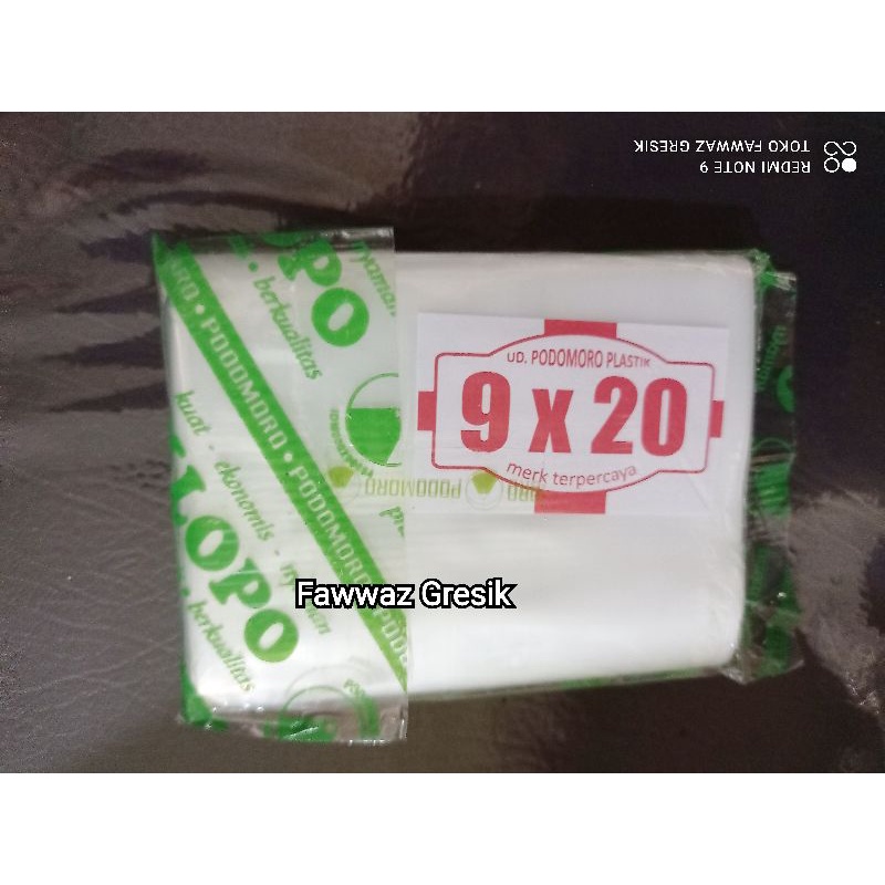 Plastik PE Klopo 9x20, Plastik PE 1/4kg, Plastik PE Es Batu 9x20