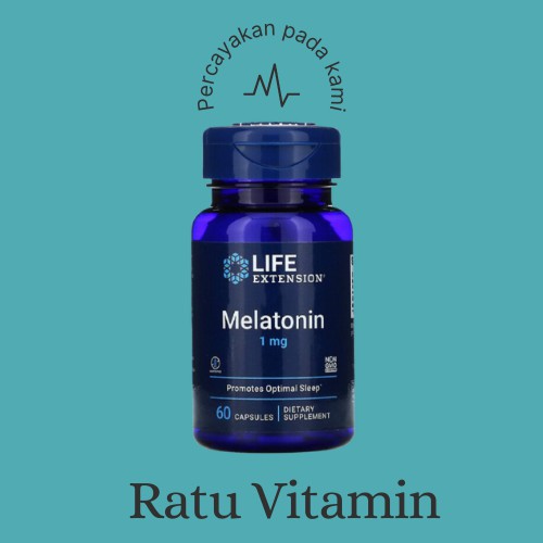 Life Extension Melatonin 1 mg 60 Capsules