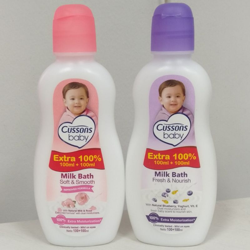 PROMO CUSSONS BABY MILK BATH ISI 100 + 100ML ORIGINAL 100%