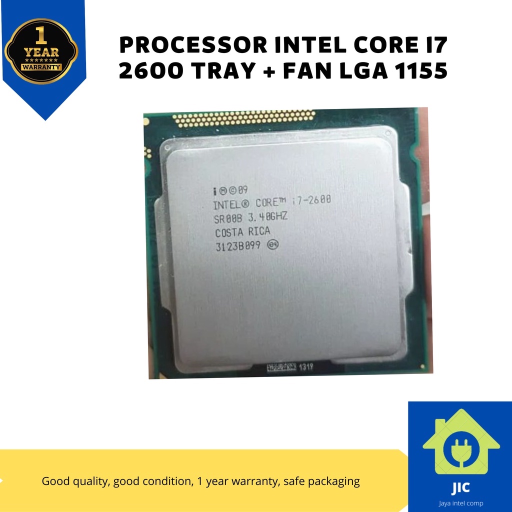 PROCESSOR I7 2600 TRAY + FAN ORI 1155
