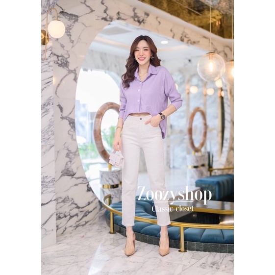 ATASAN ZOOZY MODEL KEMEJA LENGAN PANJANG/BLOUSE BANGKOK (BJZY334)