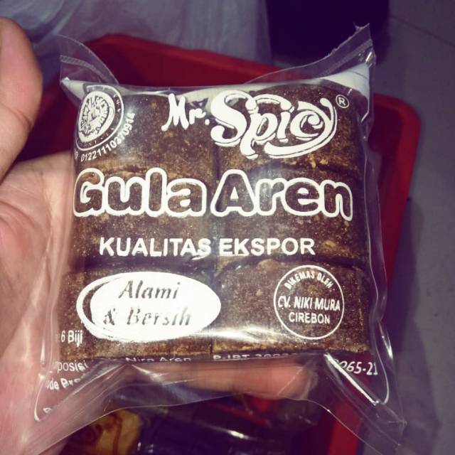 

Gula Aren Asli Merk Mr. Spicy Isi 6 Pcs