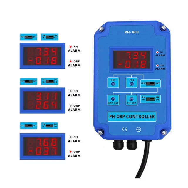 Factory PH-803 Digital 2 in1 pH ORP Meter Tester Aquarium Controller Dual Display Alat Kontrol Kuali