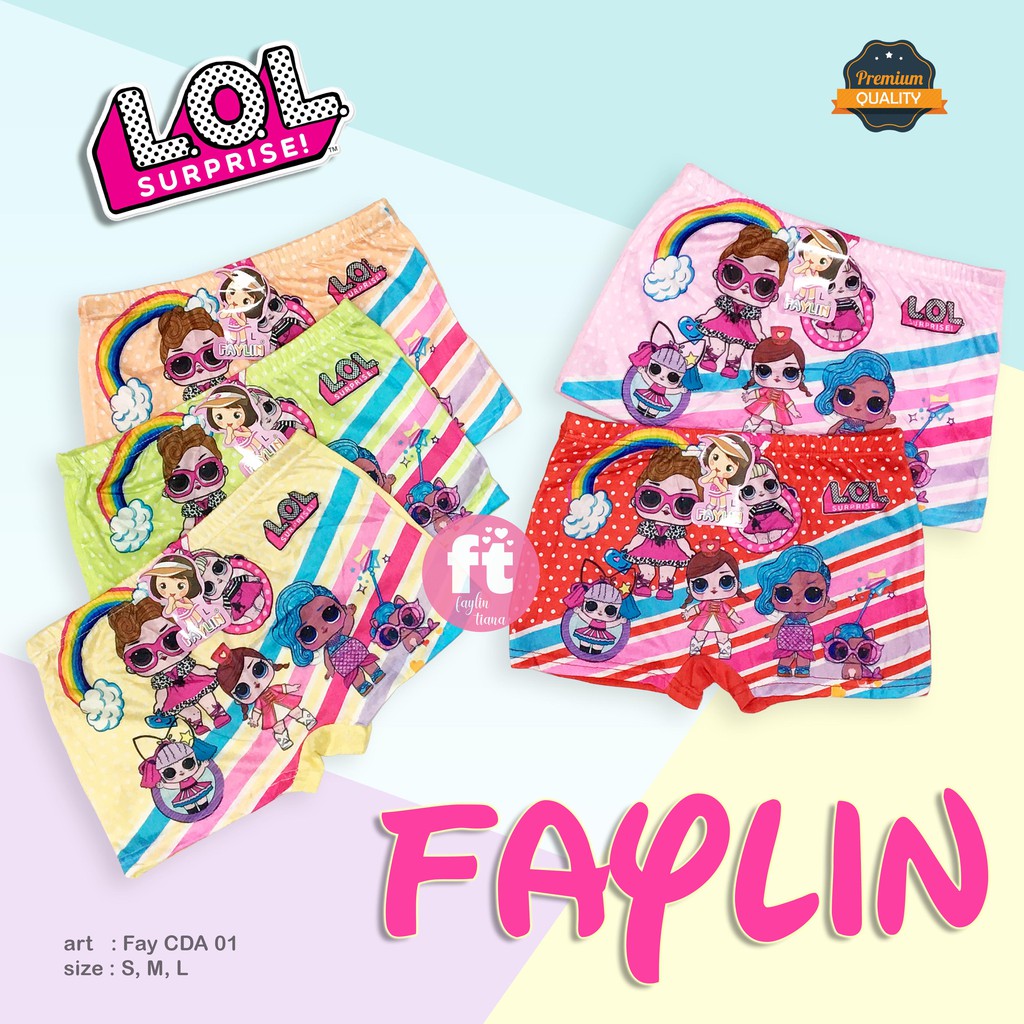 FAYLIN | Celana Dalam Boxer Anak Perempuan / art FAY CDA 01