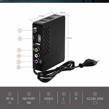 TV Box Penerima Sinyal Siaran Digital TV Tuner Set Top Box DVB-T2 - HD-3820