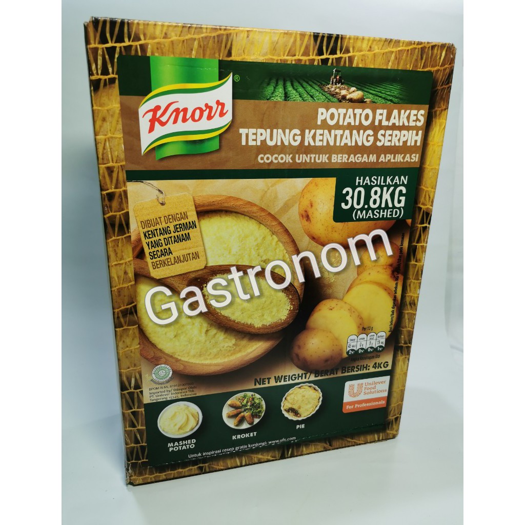 

Potato Flake Knorr 4 kg/ Mashed Potato Knorr / Kentang Kering Serpih