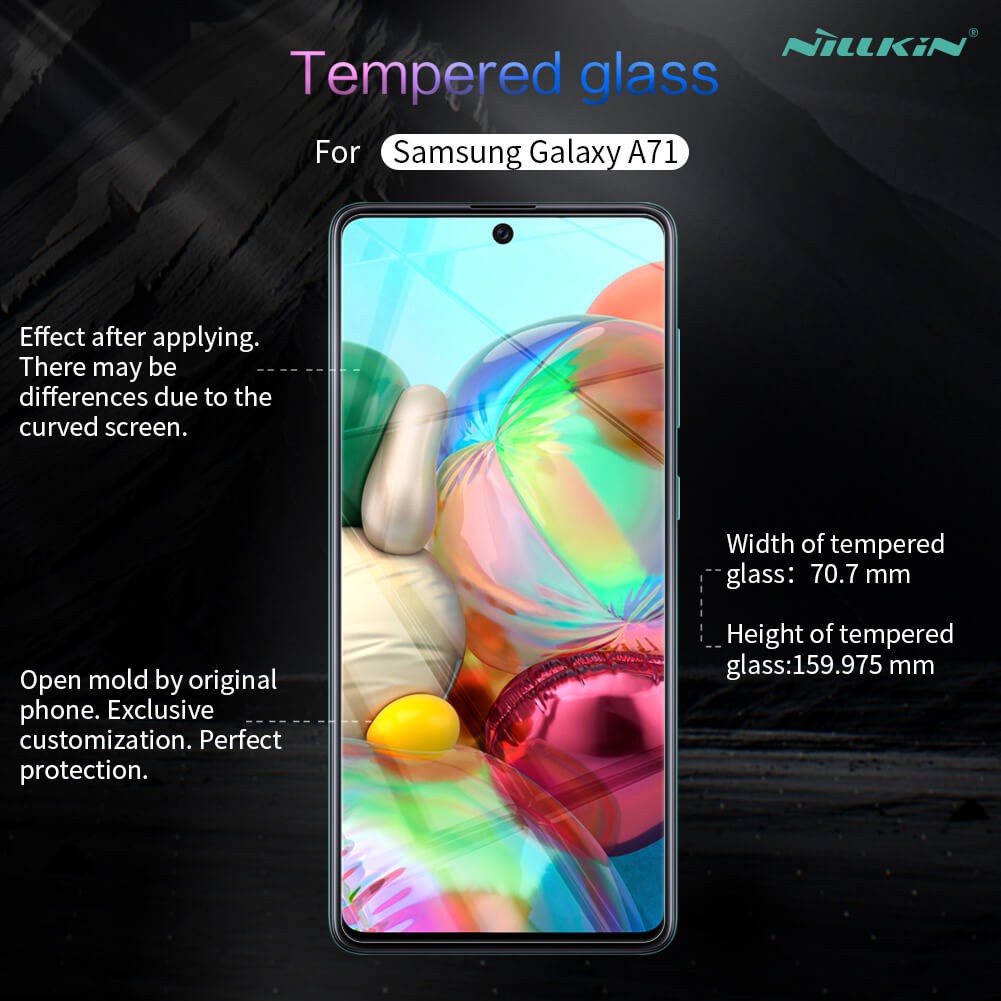 AUTHENTIC Tempered glass Samsung A71 2020 Thickness 0.2mm H+P