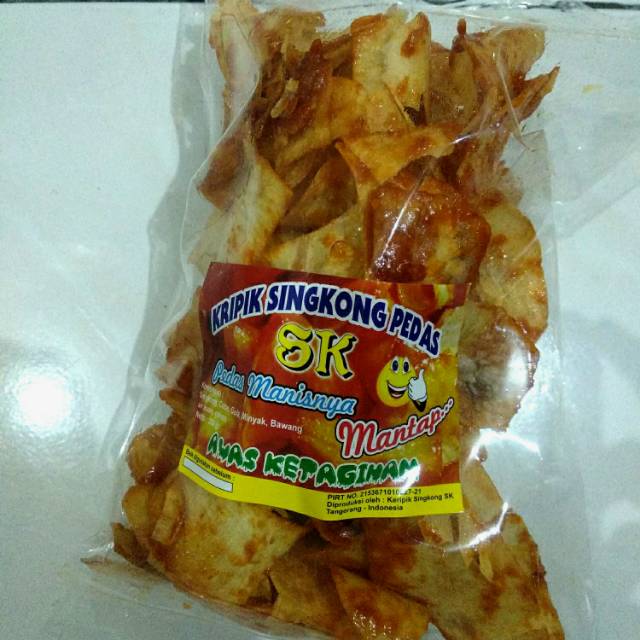 

Kripik Singkong Pedas Balado SK