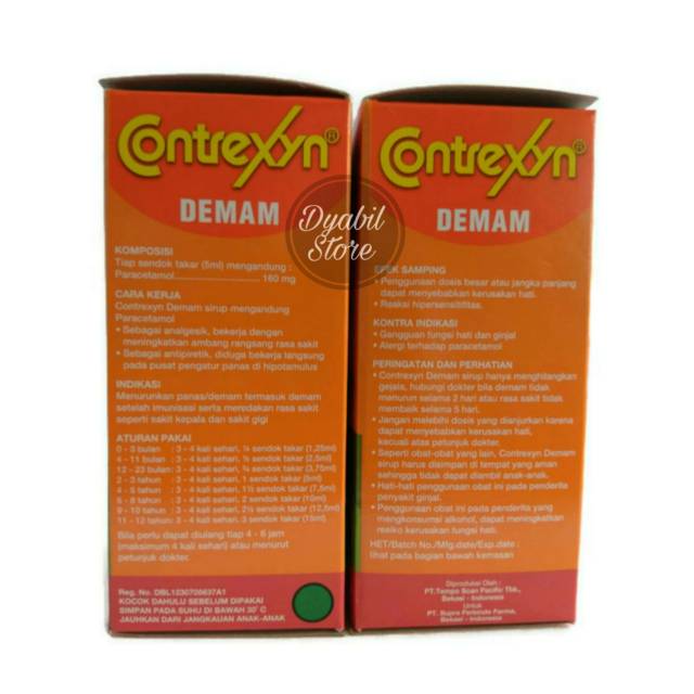 Contrexyn Demam | Paracetamol | Penurun Panas | paracetamol syrup