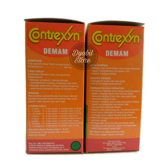 Contrexyn Demam | Paracetamol | Penurun Panas | paracetamol syrup