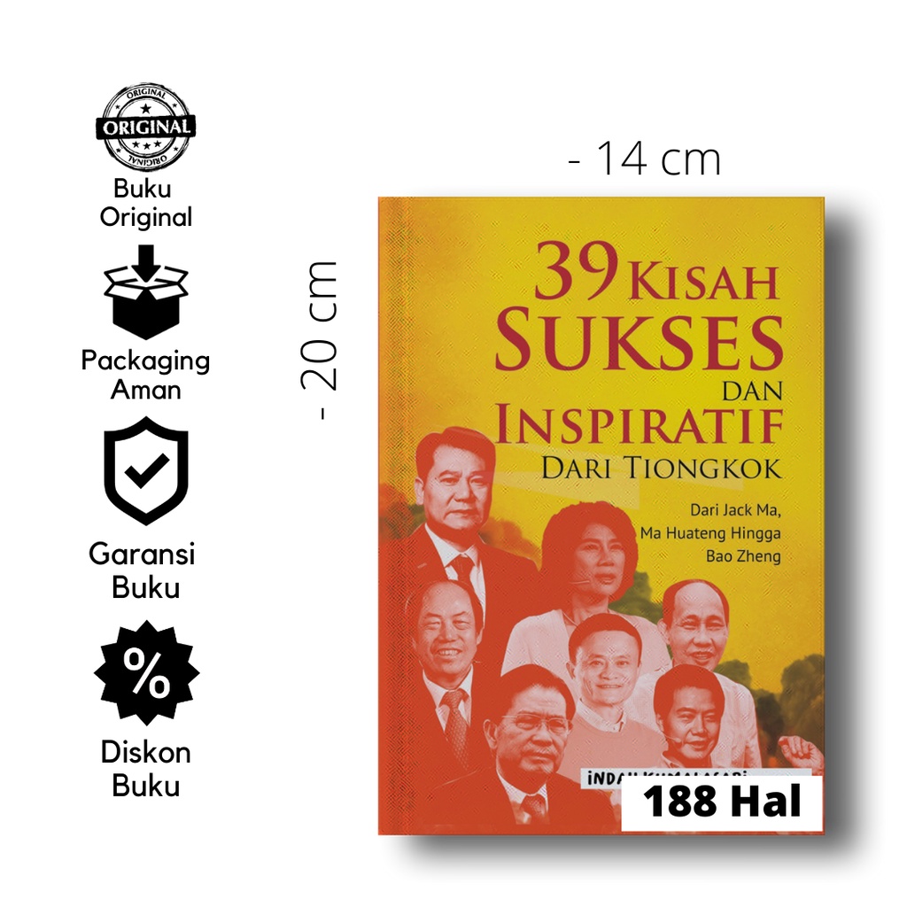 Jual 39 KISAH SUKSES DAN INSPIRATIF DARI TIONGKOK: Dari Jack MA, MA ...