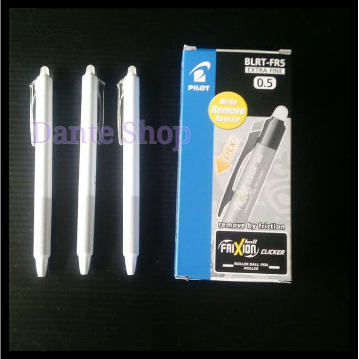 

BIG SALE! Pulpen Pilot Frixion White / Putih ( Tinta Hitam ) >> LIMITED EDITION