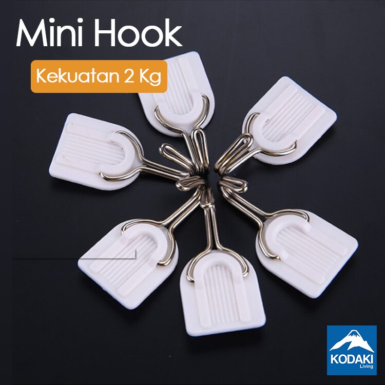 GANTUNGAN DINDING TANPA PAKU SATU SET/GANTUNGAN BAJU DINDING 1 SET LC