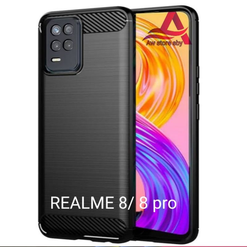 Case realme 8/ 8 pro/ 7 pro/ C15/ C20/ C21/ C25 Black series FiberCarbon