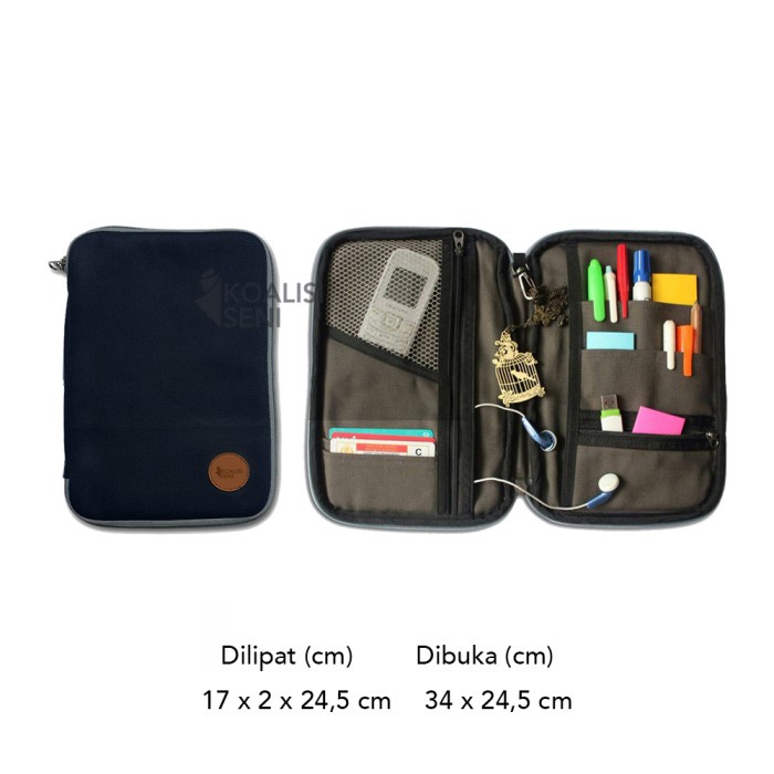 

Gaya Merch Koalisi Seni - Clutch Gadget & Stationery Organizer Serba Guna Bergaransi