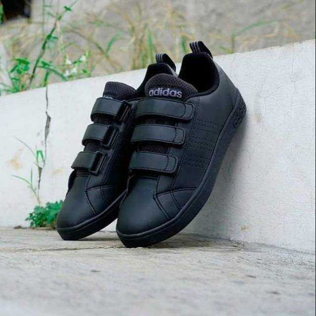 ADIDAS NEO ADVANTAGE VELCRO FULL BLACK BNWB