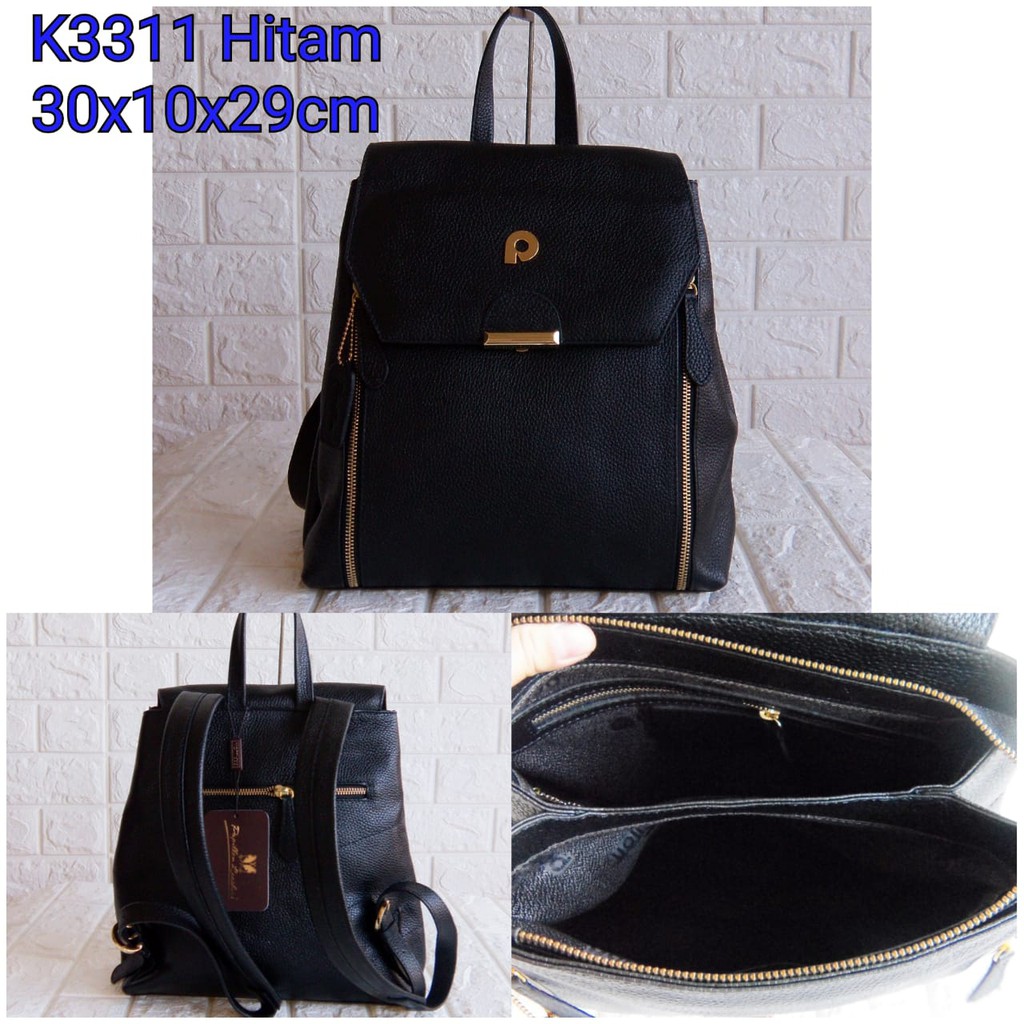 Tas Kulit Papillon Original K3311 Hitam