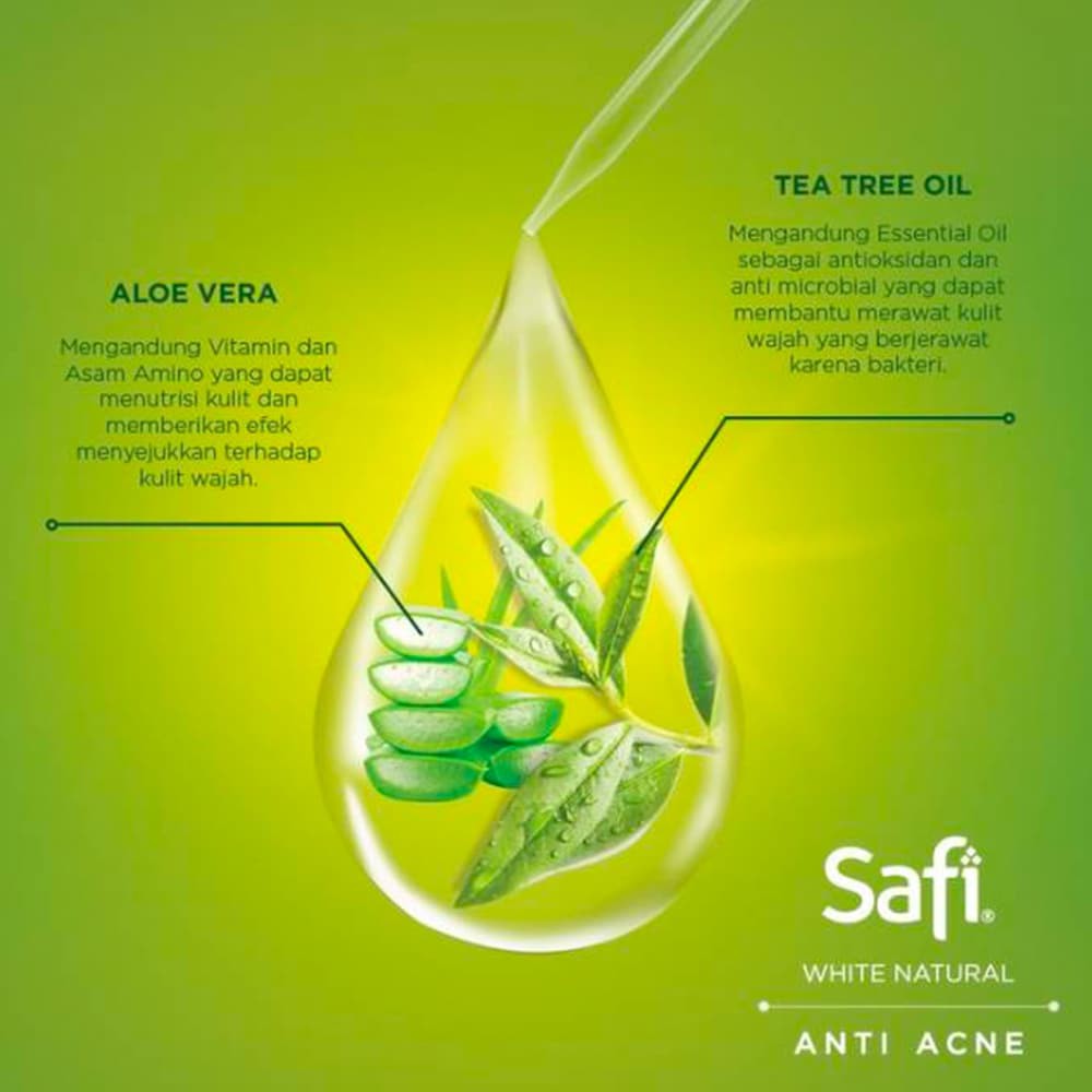 ❄️MATCHA❄️ SAFI WHITE NATURAL ANTI ACNE BRIGHTENING - WHITE NATURAL SERIES ORIGINAL