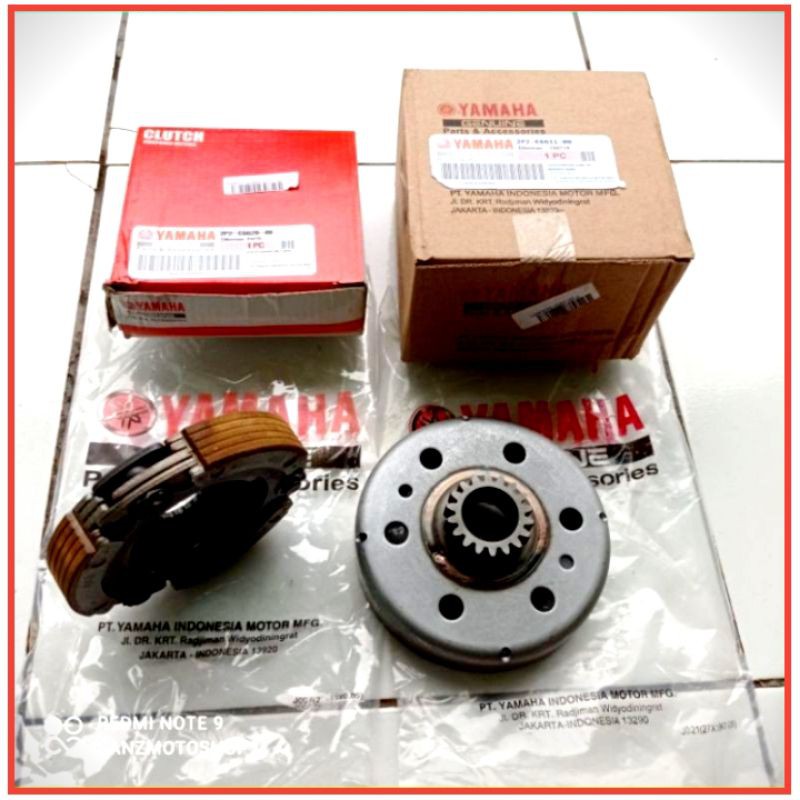 Kampas kopling ganda set/assy + mangkok kopling ganda jupiter z vega r kampas ganda vega r new