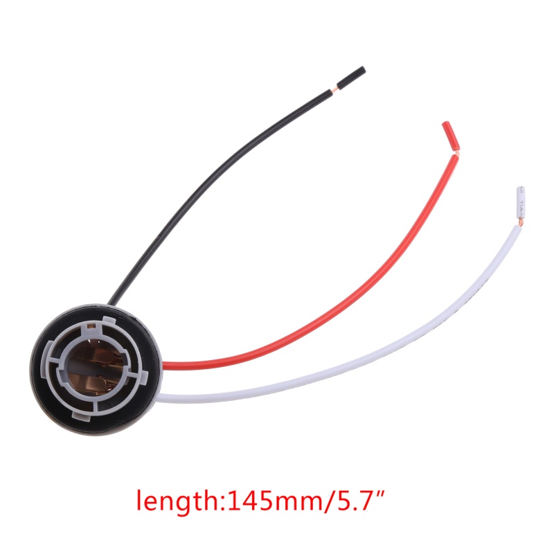 Cre 1 Pc Fitting Bohlam Lampu 1157 BAY15D P21 / 5W Bahan Plastik Untuk Rem Mobil