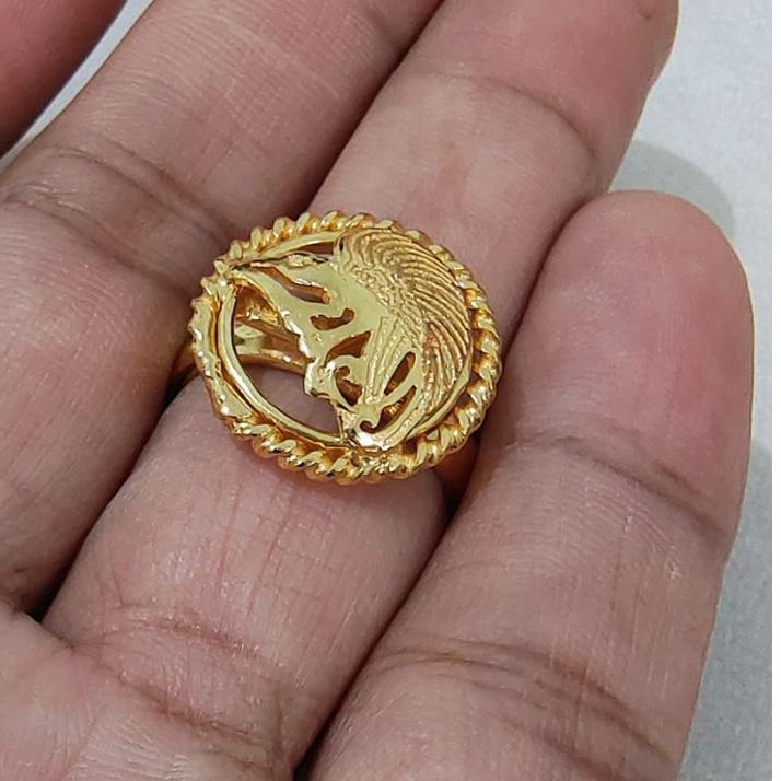 Kejutan Hari Ini Cincin Burung Cendrawasih Lapis Emas kuning 24k