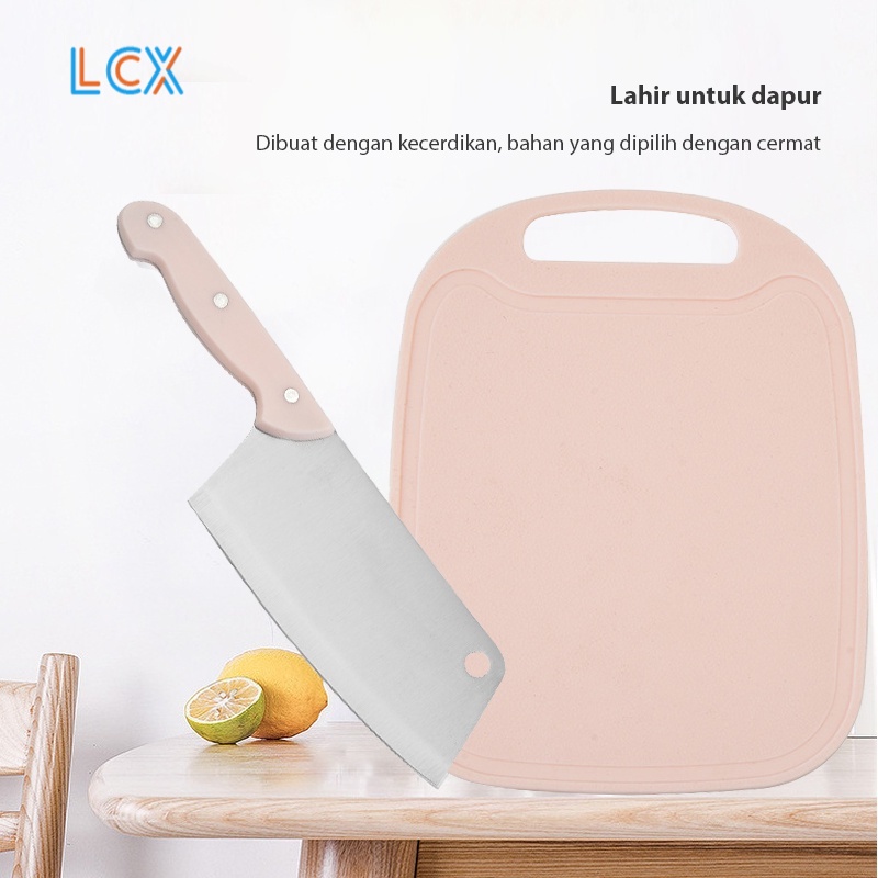 LCX 5 Pcs Pisau Dapur Stainless Steel Pisau Serbaguna Daging Sayuran Buah Ikan Premium Quality