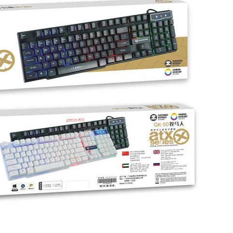← Keyboard Gaming Kabel Mechanical Divipard GK-50 RGB LED Untuk Komputer - Putih ◊