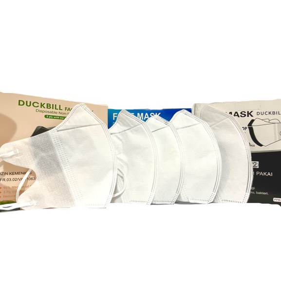 Masker Duckbil Garis 3 Ply Face Mask 1 Box Isi 50 Pcs