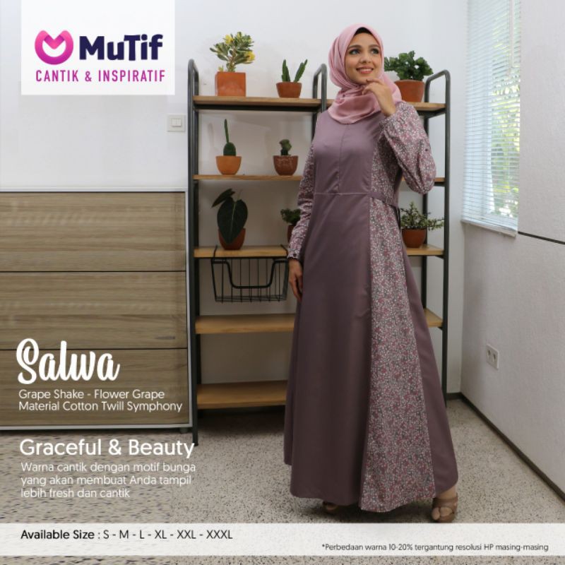 Gamis Fashion Terbaru Salwa by. Mutif