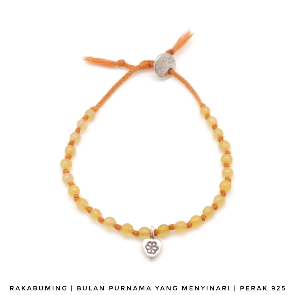 

Semoet Ketjil Gelang Rakabuming Perak 925 BAtu Agate Boho Special Edition