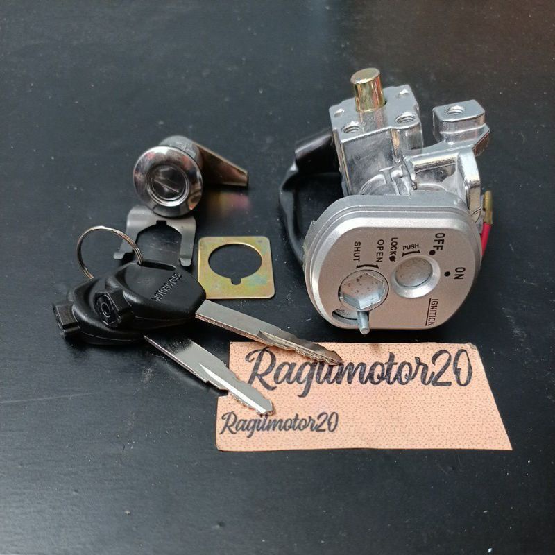 KUNCI KONTAK KEY SET PLUS KUNCI JOK BEAT POP 2012-2015 KOMPLIT