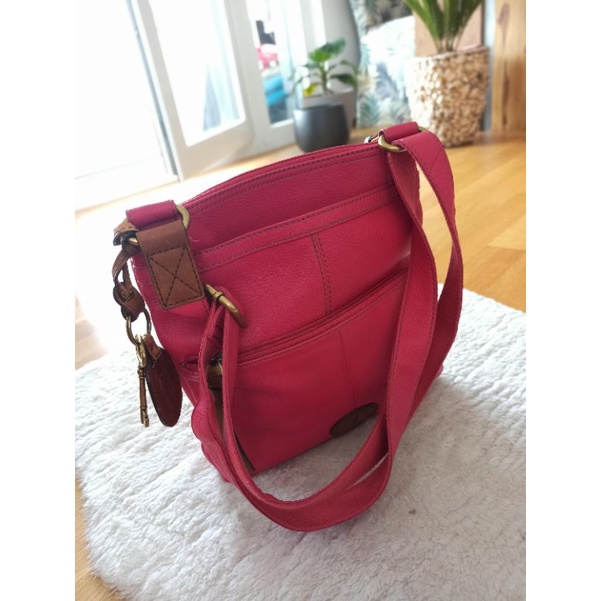 Pnk Selempang tas Fossil authentic Ori Full leather
