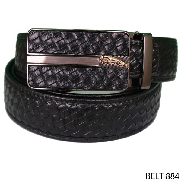 Ikat Pinggang Elegan Semi Kulit Hitam – BELT 884