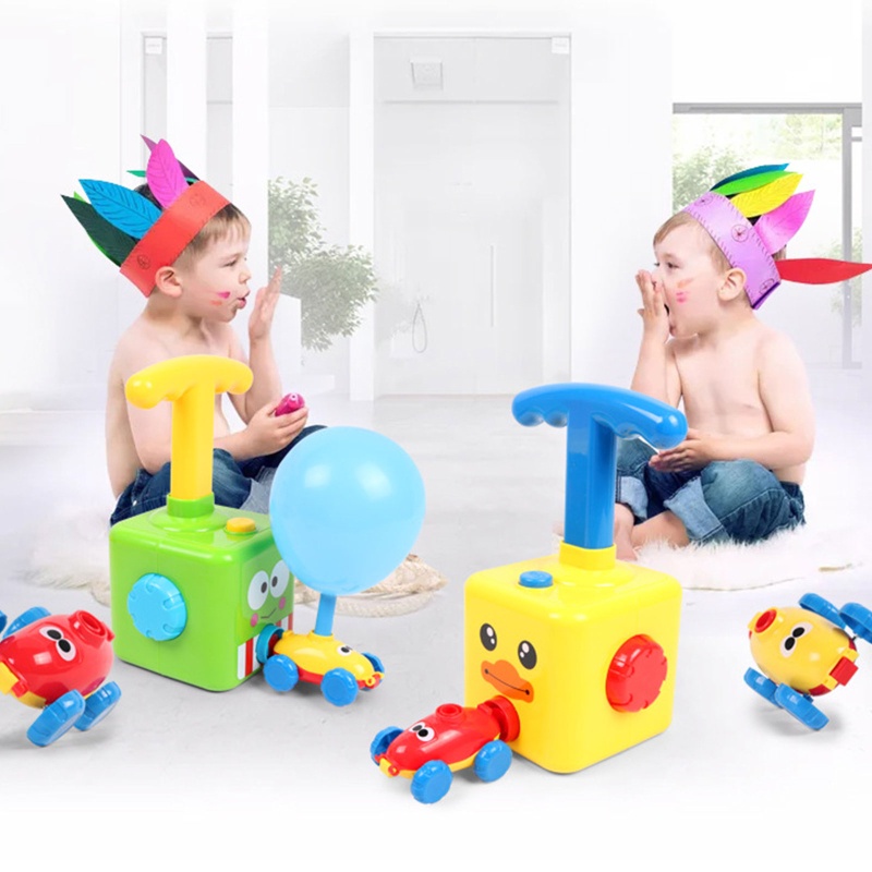 Mary Mainan Balon Mobil Sliding Interaktif Burung/Untuk Kodok/Kendaraan Bebek Untuk w/Air Launcher One-press Button Balita Aktif