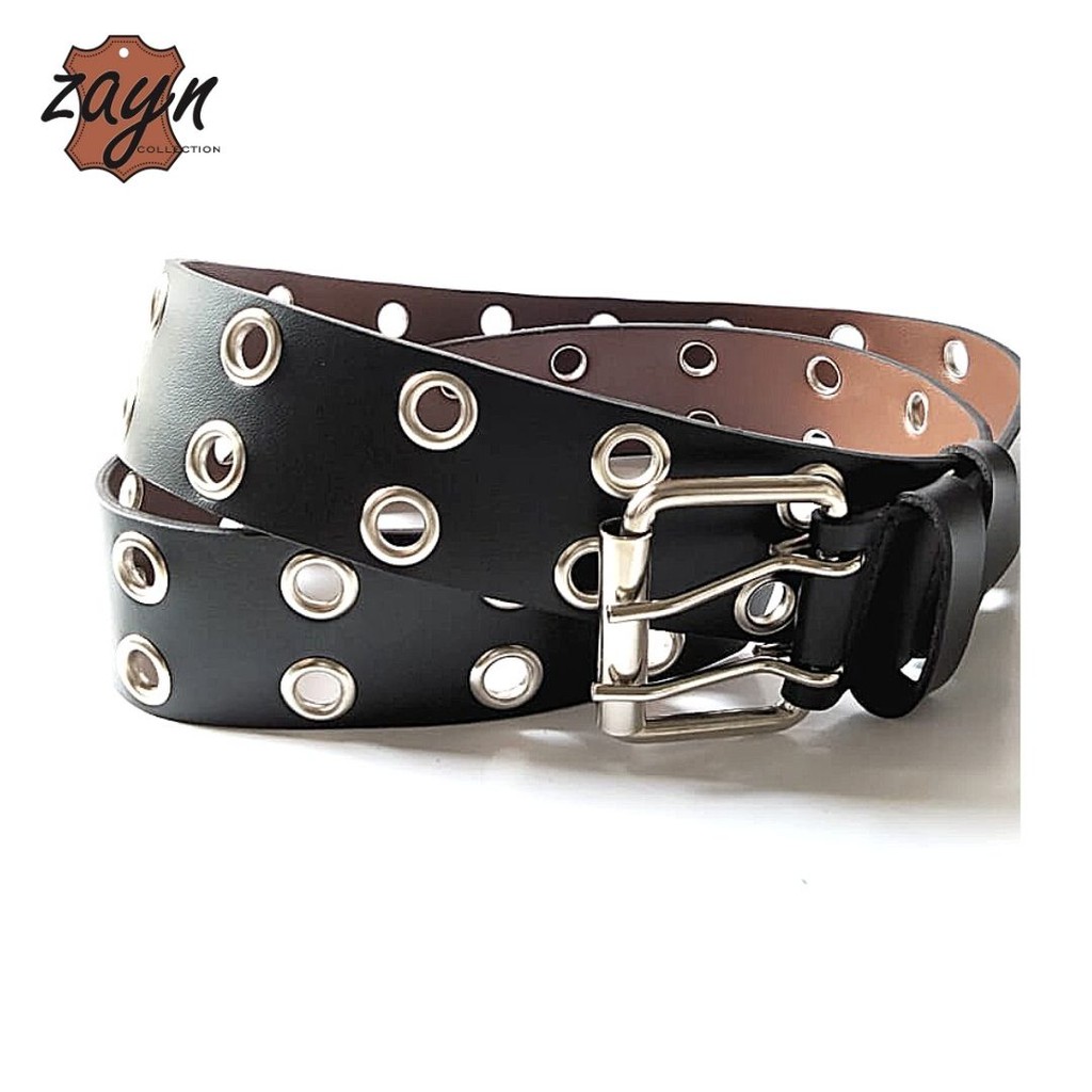 Ikat Pinggang Wanita Ring Belt Korea Fashion Double Eyelet Ukuran Panjang Gesper Cewek Panjang