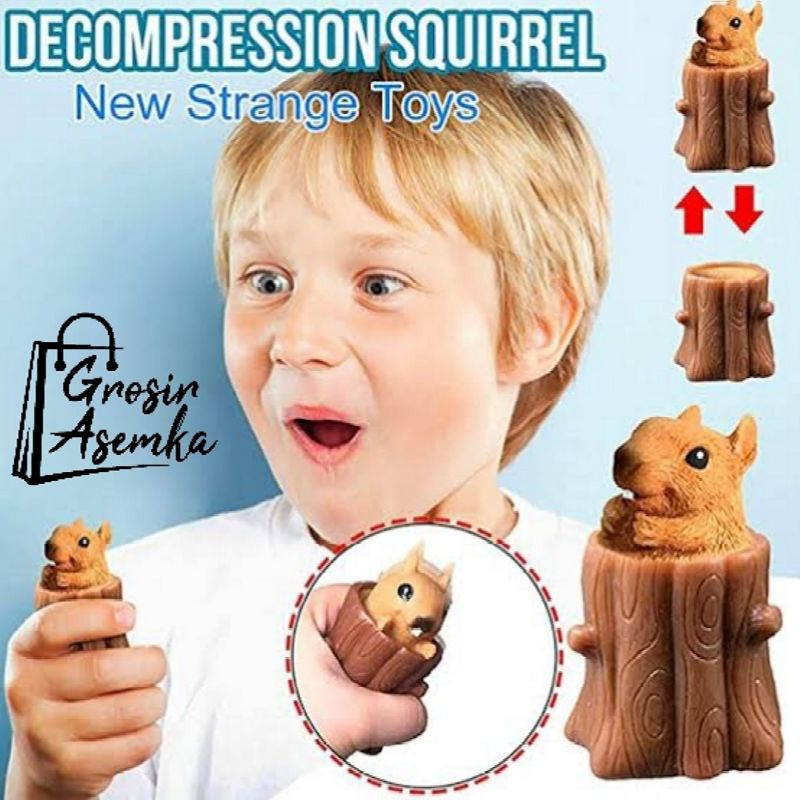 Mainan Pop it Squishy Pohon Tupai / Squirrel Toys / Squirrel Relief Toys Kids / Mainan Tupai Anak