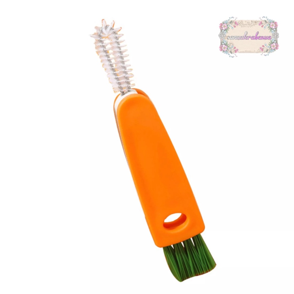 RT55 SIKAT BRUSH CUCI PEMBERSIH CELAH TUTUP BOTOL MINUM SUSU 3IN1 SB3211