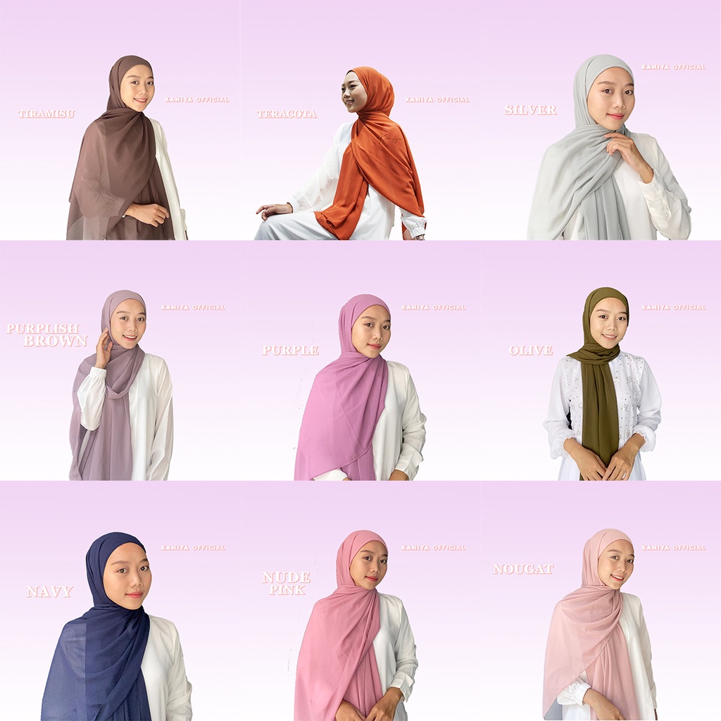 PASHMINA MALAYSIA TALI INSTAN / PASHMINA MALAY / PASHMINA INSTAN MELAYU 180 x 75 CM BY KANIYA OFFICIAL