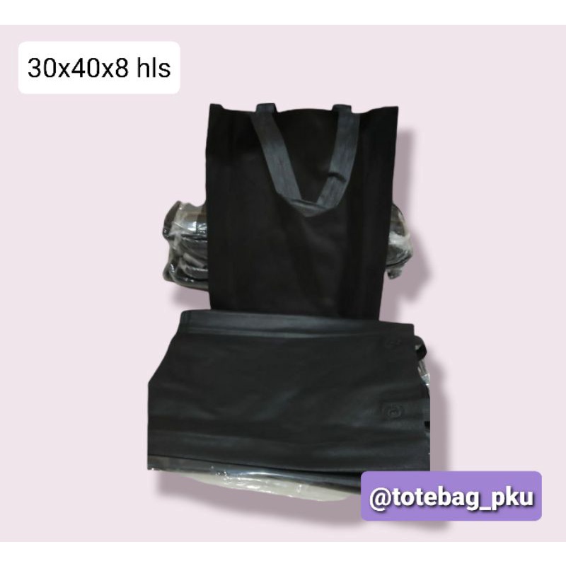 

GOODIE BAG/ HANDLE LIPAT SAMPING/ TAS SPUNBOND / TOTE BAG 30x40x8(HLS)