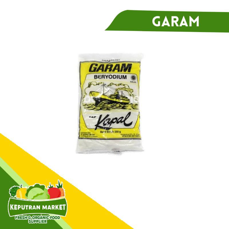 

[SAYUR EMAK] GARAM CAP KAPAL 250 GRAM / BAHAN PELENGKAP