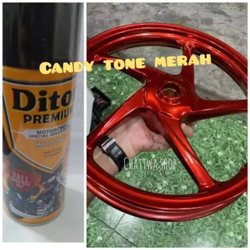 DITON PREMIUM 9311 CANDY TONE MERAH CAT SEMPTOR DITON 400CC