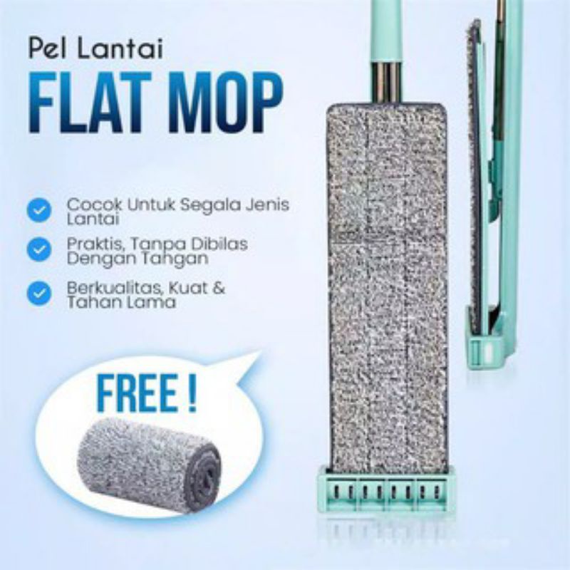 FLAT MOP / MAGIC MOP / PEL LANTAI / PEL MODERN/ALAT KEBERSIHAN/PEL STAINLESS/PEL SUMBU/PEL KAIN/KAIN PEL / ALAT PEL