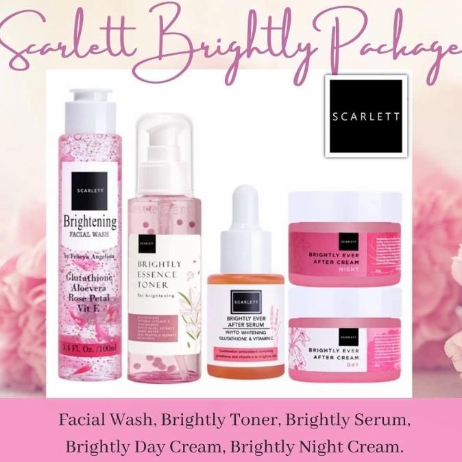 Scarlett Whitening Paket Acne & Brightly ( 5In1 )