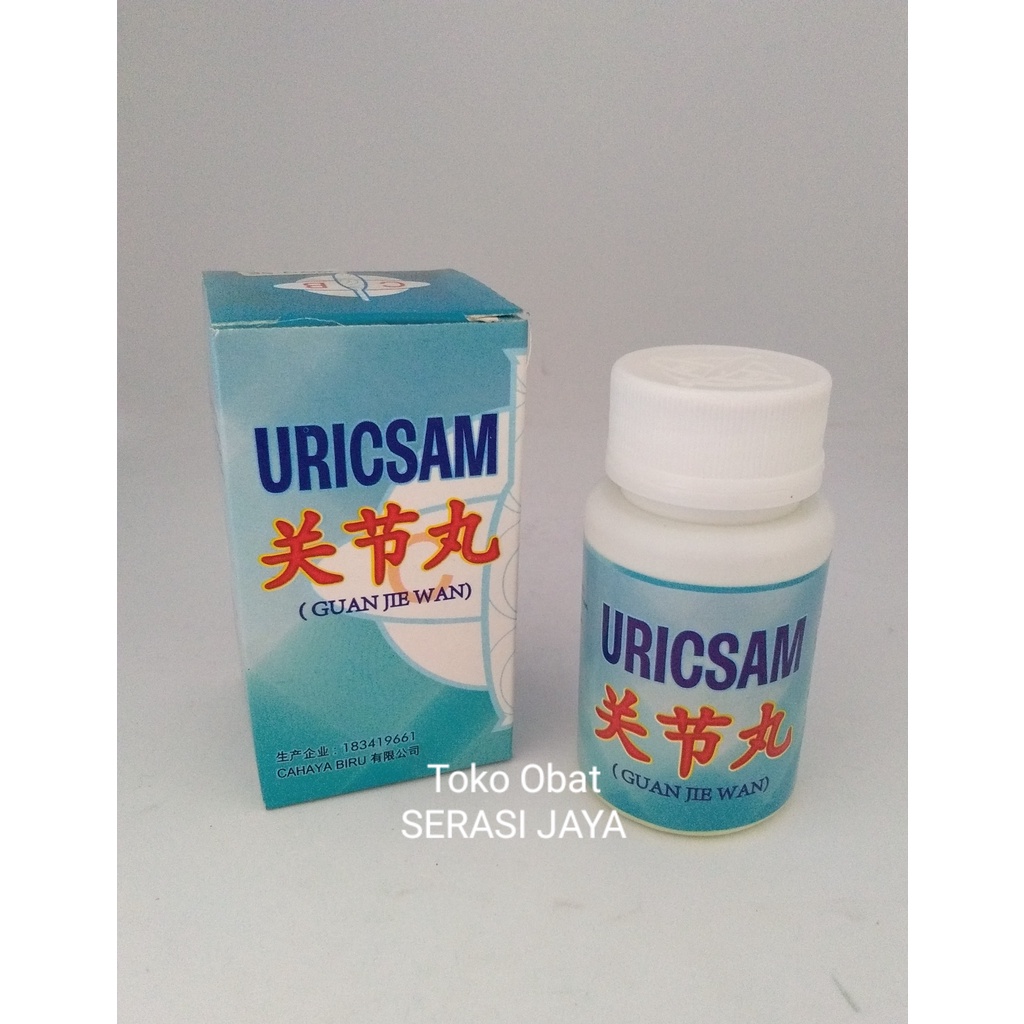 Uricsam (Guan Jie Wan) Cahaya Biru 100 pil Kesehatan Tulang Sendi Otot