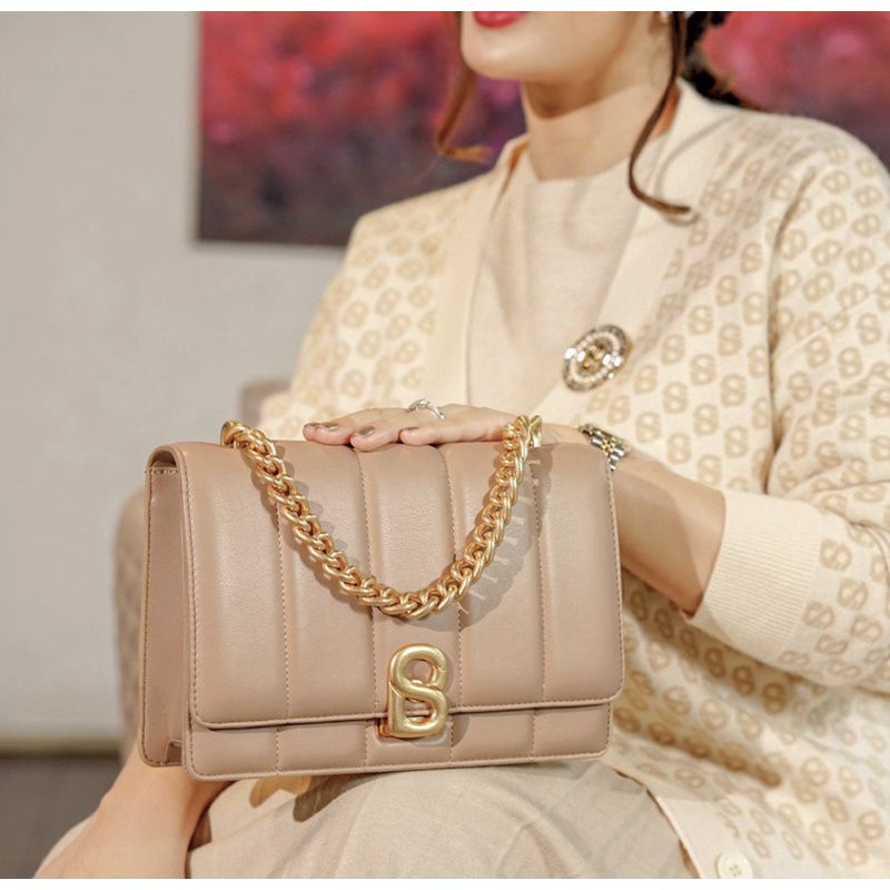 NORA BAG TAN BUTTONSCARVES NEW