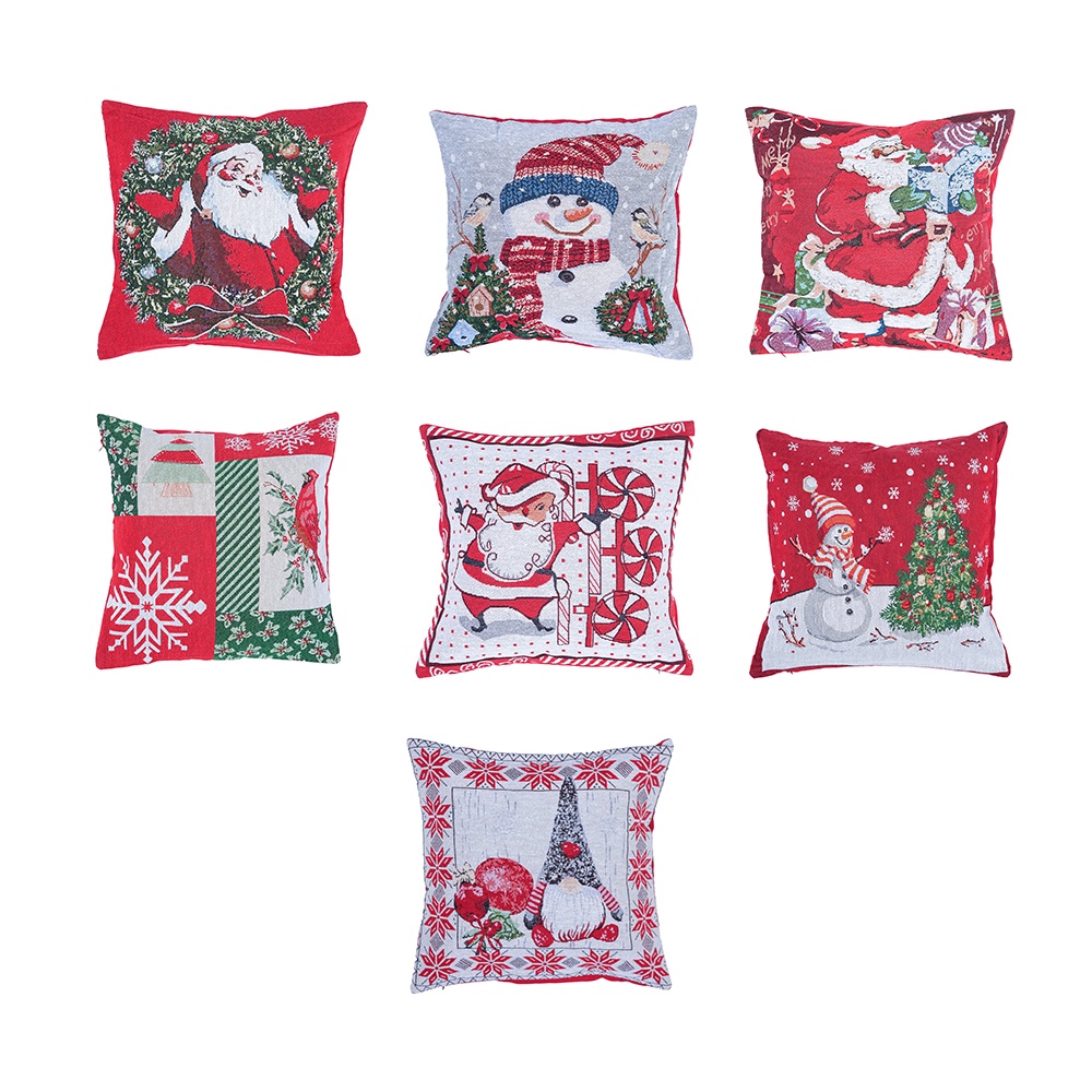 Sarung Bantal Natal Tebal Kualitas / Sarung Bantal Sofa Motif Natal Christmas Gift
